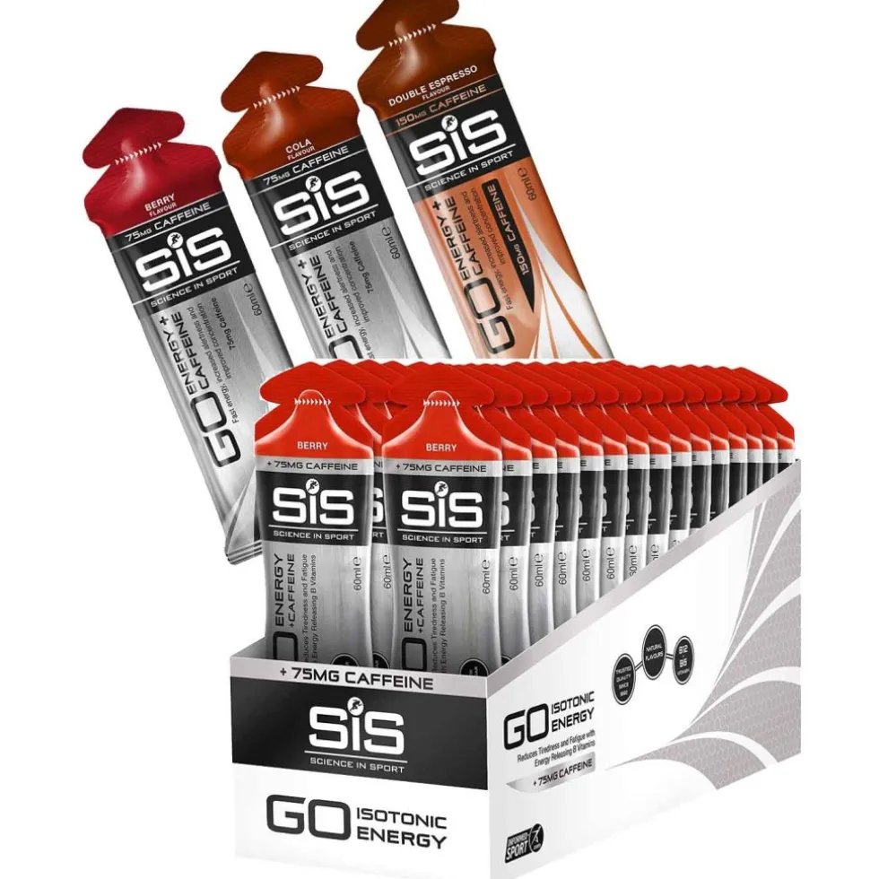 SiS GO Energy + Caffeine - Koolhydraatgel met Cafeïne - 30x60ml