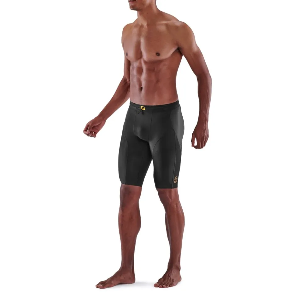 Broeken & Rokken|Broeken < SKINS 5-erie Hardoop-Haf-Tight Heren - Zwart