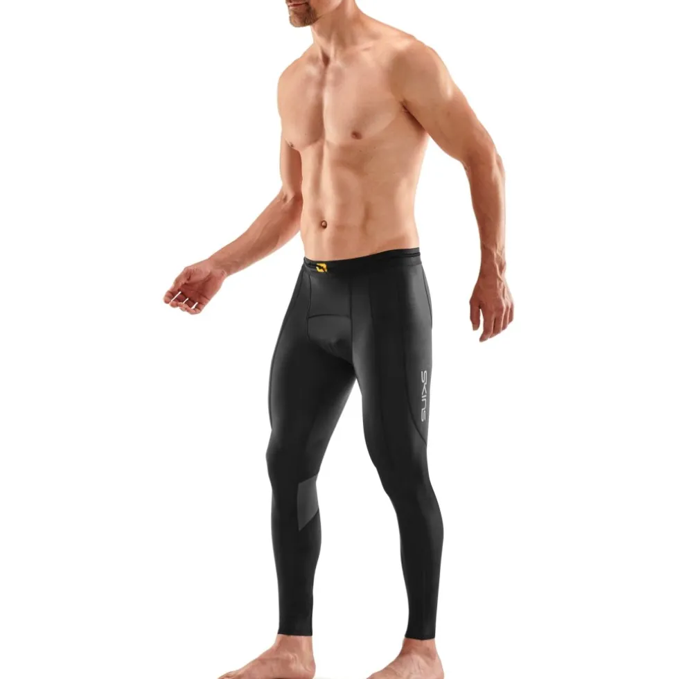 SKINS 3-Series Herstel Long Tights Heren - Black/Graphite