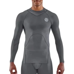 SKINS 3-Series Shirt met Lange Mouwen Heren - Charcoal