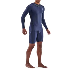 SKINS 3-Series Shirt met Lange Mouwen Heren - Navy Blue