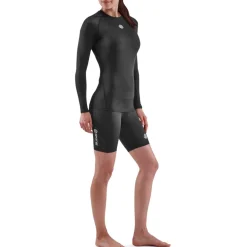 SKINS 1-Series Shirt met Lange Mouwen Dames - Zwart