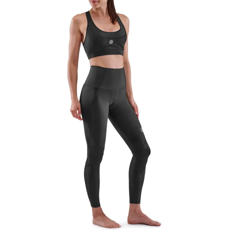 SKINS 3-Series Skyscraper Tights Dames - Zwart