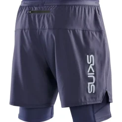 Broeken & Rokken|Broeken < SKINS 3-erie uperpoe Fitne-hort 2-in-1 Heren - Navy Bue