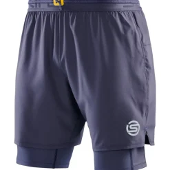 Broeken & Rokken|Broeken < SKINS 3-erie uperpoe Fitne-hort 2-in-1 Heren - Navy Bue