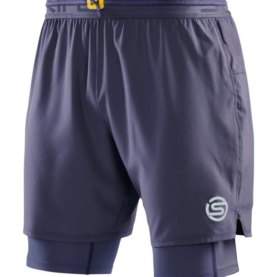 Broeken & Rokken|Broeken < SKINS 3-erie uperpoe Fitne-hort 2-in-1 Heren - Navy Bue