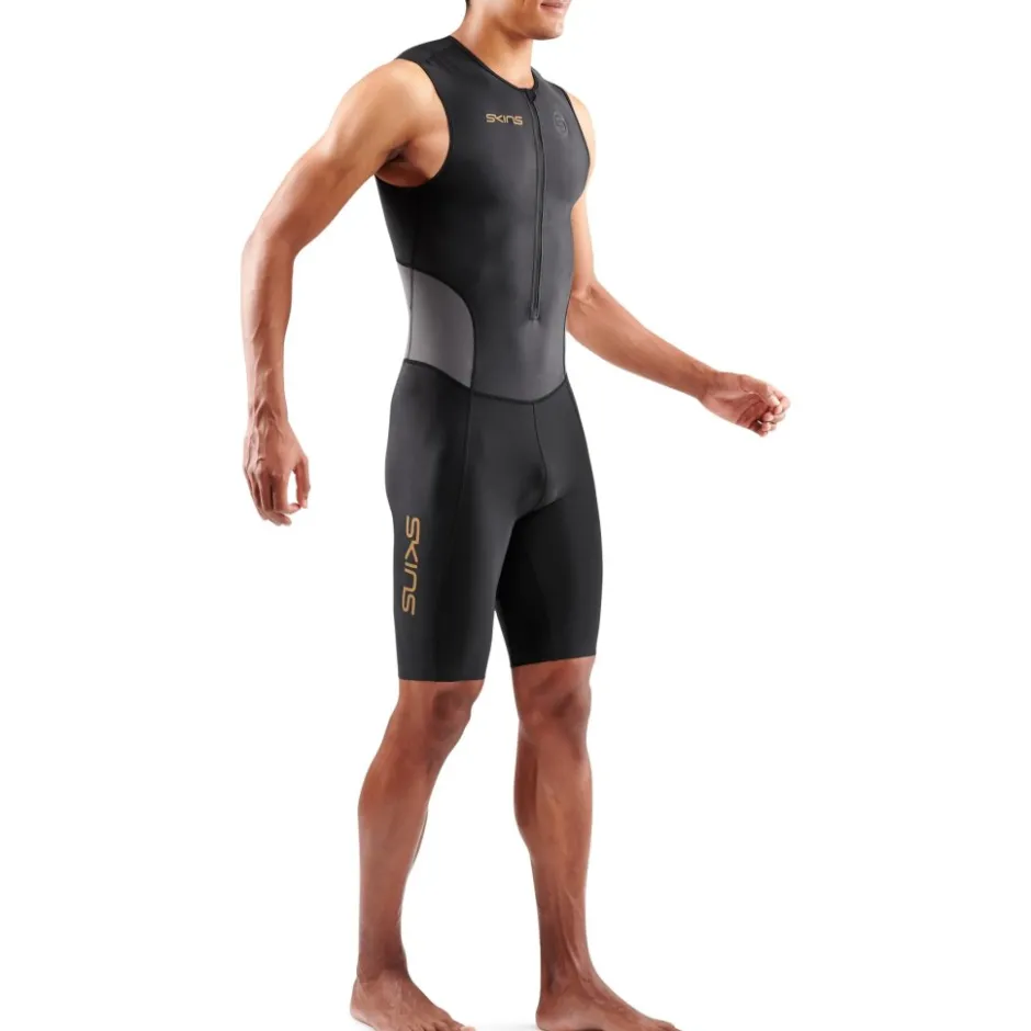 Trisuits|Trisuits < SKINS TRI Brand uit zonder ouwen Heren - Back/Carbon
