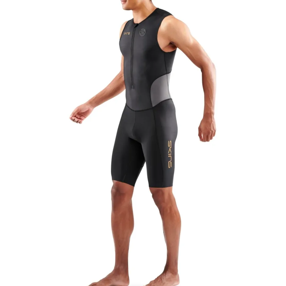 Trisuits|Trisuits < SKINS TRI Brand uit zonder ouwen Heren - Back/Carbon