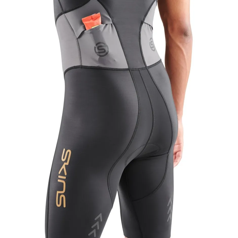 Trisuits|Trisuits < SKINS TRI Brand uit zonder ouwen Heren - Back/Carbon