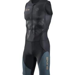 SKINS TRI Elite Skinsuit zonder Mouwen Heren - Black/Carbon