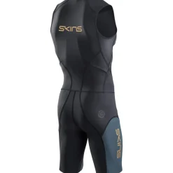 SKINS TRI Elite Skinsuit zonder Mouwen Heren - Black/Carbon