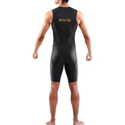 SKINS TRI Elite Skinsuit zonder Mouwen Heren - Black/Carbon