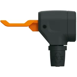 SKS Rennkompressor Vloerpomp met Multivalve-EASY -Kop - oranje