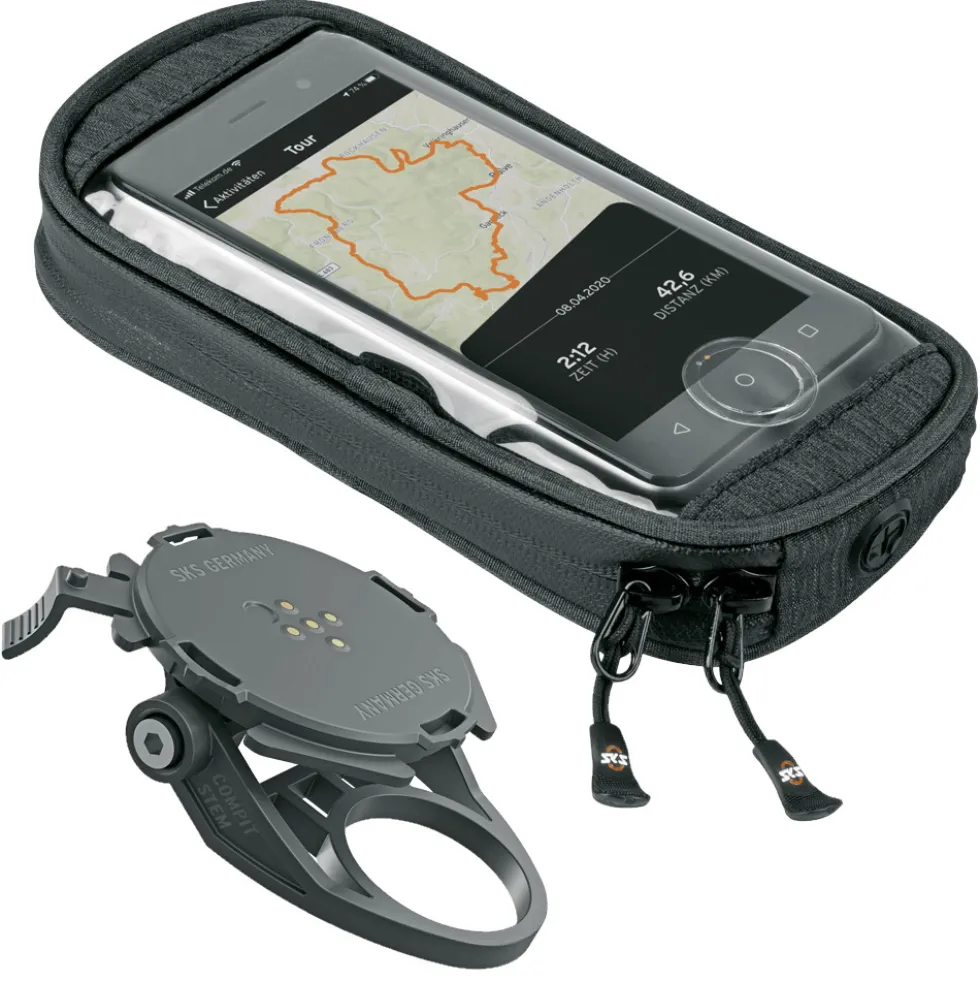 SKS Set Compit Stem + Com/Smartbag - Mobile phone holder + Case