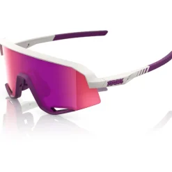 100% Slendale Bril - Matte Chalk - Purple Multilayer Mirror