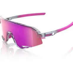 Mtb-Brillen|Racefietsbrillen < 1 00% Slendale Bril - Polished Translucent Grey - Purple Multilayer Mirror