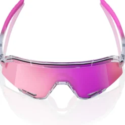 Mtb-Brillen|Racefietsbrillen < 1 00% Slendale Bril - Polished Translucent Grey - Purple Multilayer Mirror
