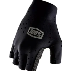 100% Sling Handschoenen met Korte Vingers Heren - zwart