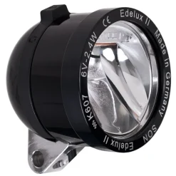 SON Edelux II LED Front Light with Coax Plug and SON-Coax-Adapter - black anodized