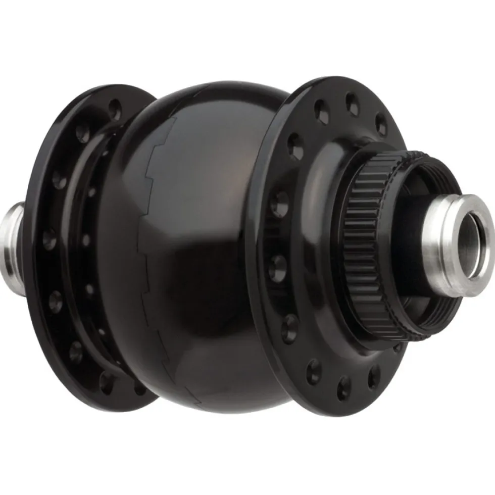 SON 28 12 Hub Dynamo - Centerlock - 12x100mm - 24 Holes - black anodized