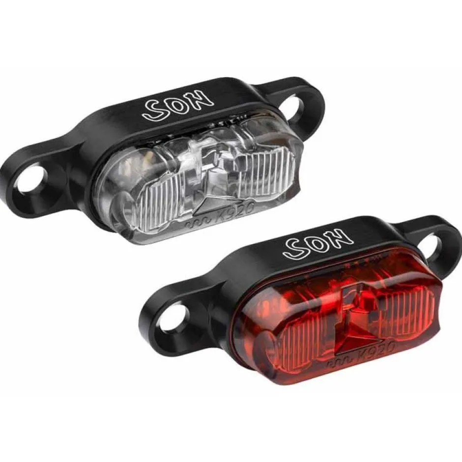 Dynamo Verlichting|Achterlampen < SON Rear Light for Carrier Mounting - black