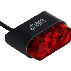 SON Rear Light for Mudguard Mounting - black/red