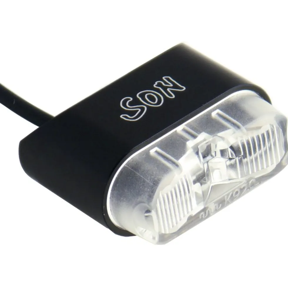 SON Rear Light for Mudguard Mounting - black/clear