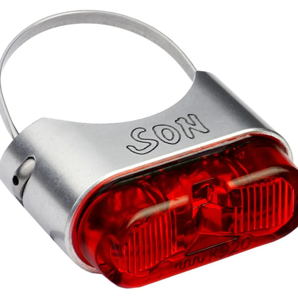 SON Rear Light for Seatposts - silver