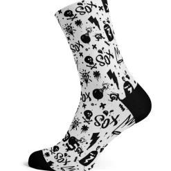 Sox Footwear Monochrome Sokken - doodle white