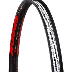 Velgen < Spank Spike 350 VibroCore Bead Bite 29 Inch MTB Rim - 32 Holes - shotpeen black/red