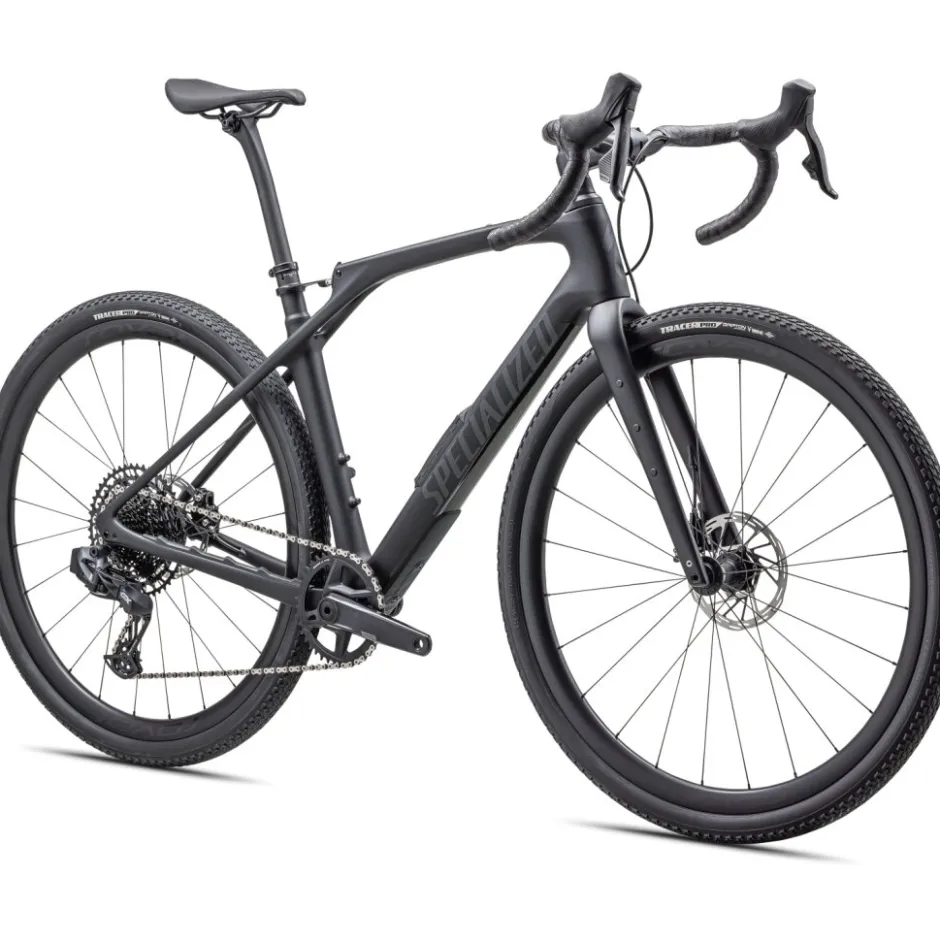 Gravelbikes Bikepacking < Specialized DIVERGE STR EXPERT - Carbon gravel bike - 2025 - satin black / diamond dust