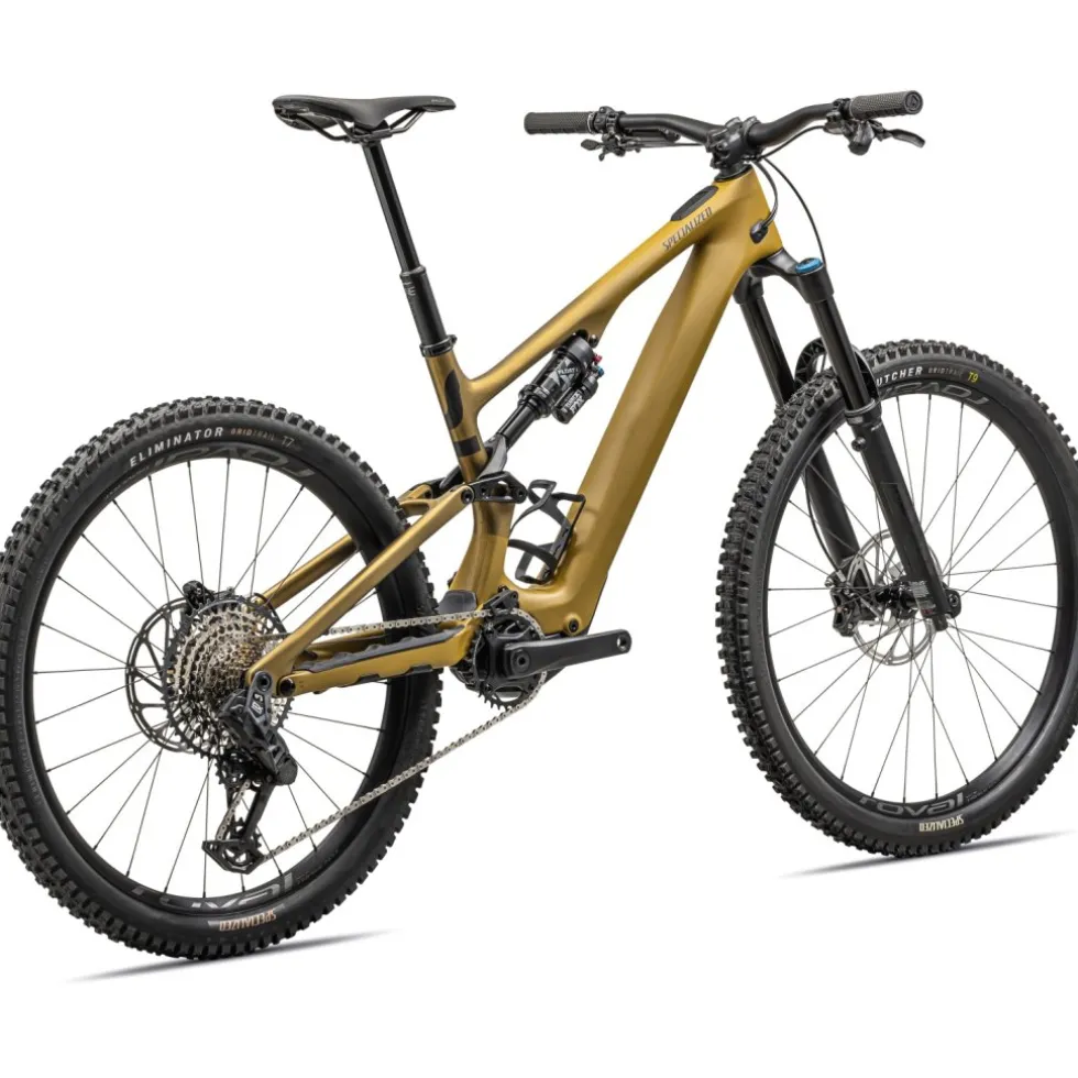 Specialized TURBO LEVO SL EXPERT - Carbon E-Mountainbike - 2023 - satin harvest gold / harvest gold metallic / obsidian / silver dust