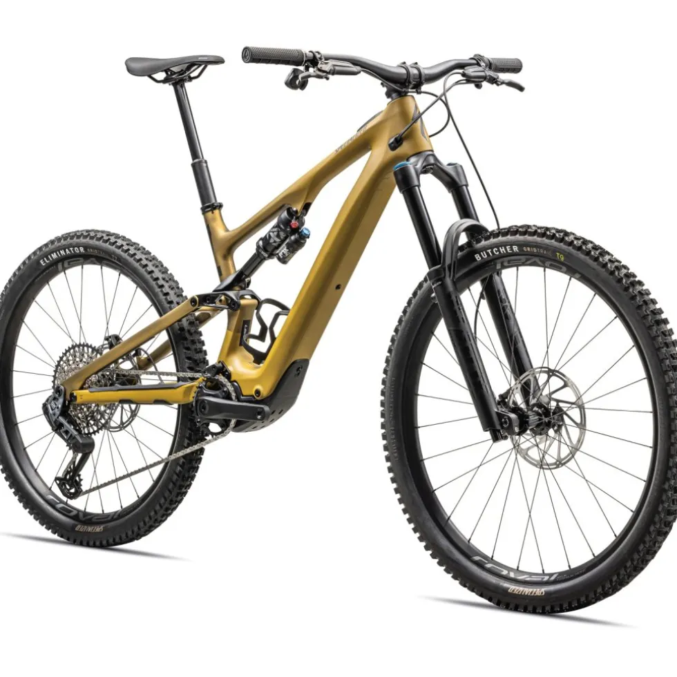 Specialized TURBO LEVO SL EXPERT - Carbon E-Mountainbike - 2023 - satin harvest gold / harvest gold metallic / obsidian / silver dust