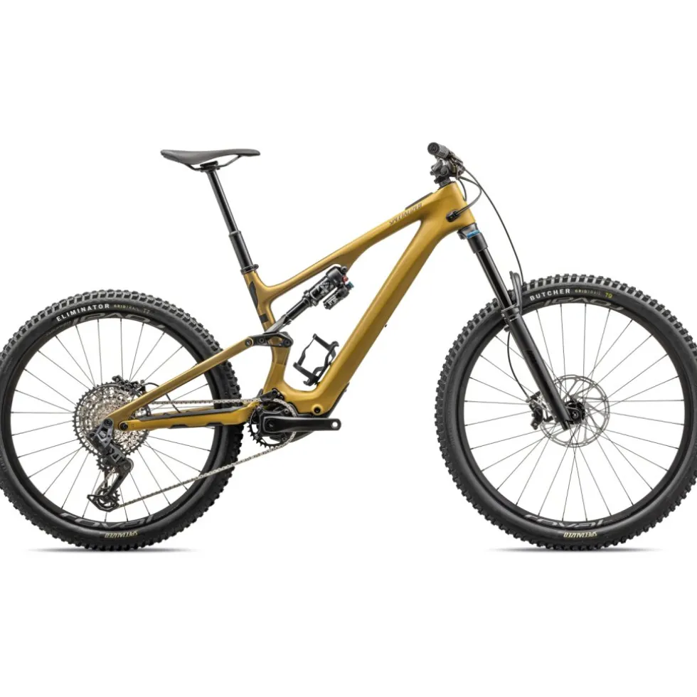 Specialized TURBO LEVO SL EXPERT - Carbon E-Mountainbike - 2023 - satin harvest gold / harvest gold metallic / obsidian / silver dust
