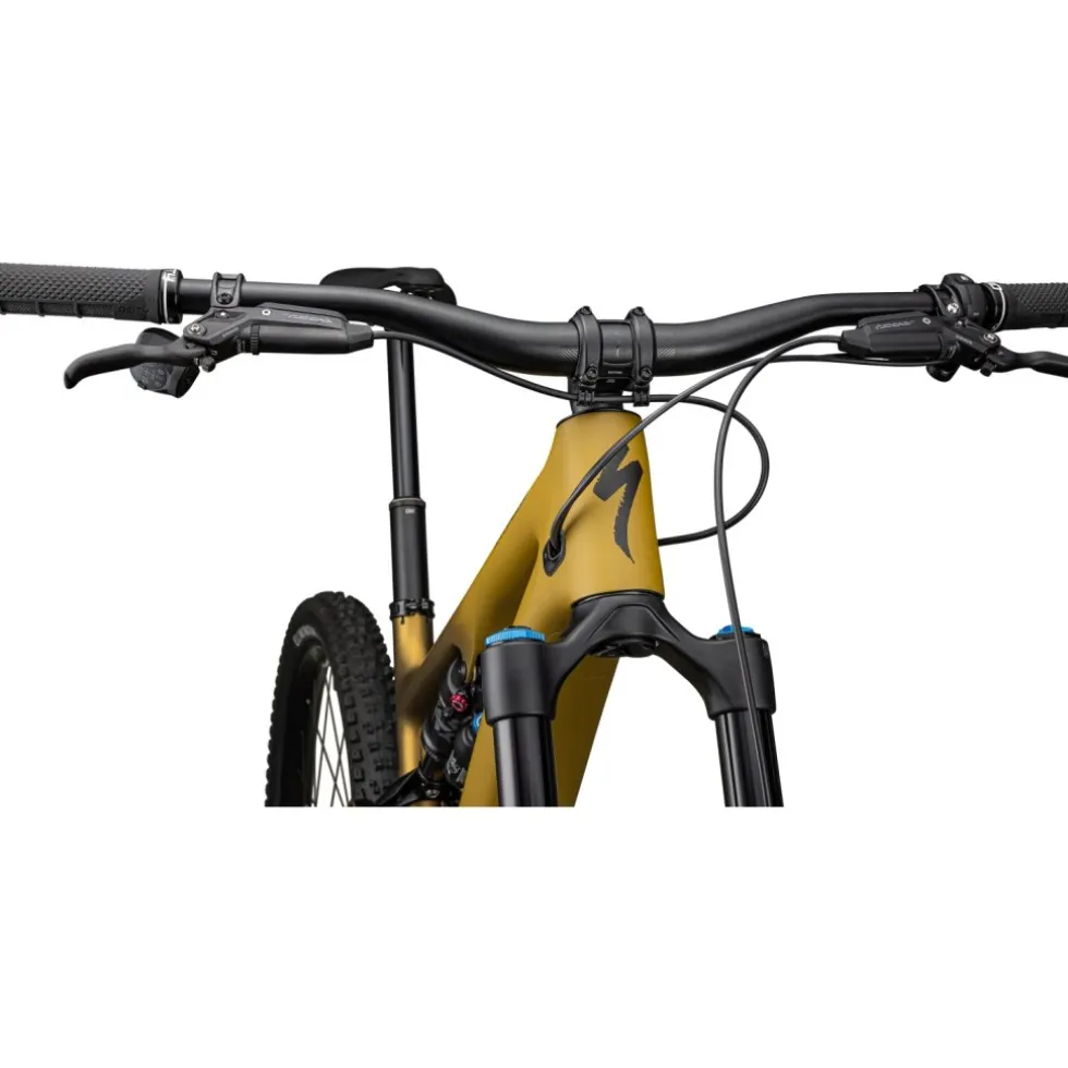 Specialized TURBO LEVO SL EXPERT - Carbon E-Mountainbike - 2023 - satin harvest gold / harvest gold metallic / obsidian / silver dust