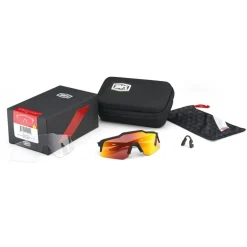 Mtb-Brillen|Racefietsbrillen < 1 00% Speedcraft XS Bril - Soft Tact Black - Smoke | Clear