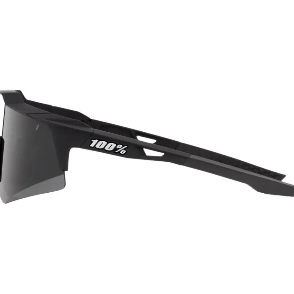 Mtb-Brillen|Racefietsbrillen < 1 00% Speedcraft XS Bril - Soft Tact Black - Smoke | Clear