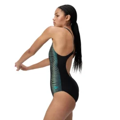 Speedo Digital Printed Medalist Badpak Dames - turquiose gem