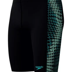 Speedo End+ Tech Panel Zwemjammer Heren - black/turquoise gem