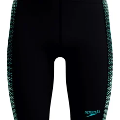 Speedo End+ Tech Panel Zwemjammer Heren - black/turquoise gem