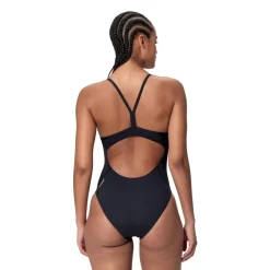 Zwembroeken & Bikini'S < Speedo Endurance+ Logo Thin Strap Badpak Dames - anthracite