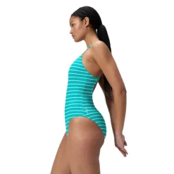 Speedo Endurance+ Printed Medalist Badpak Dames - turquiose gem