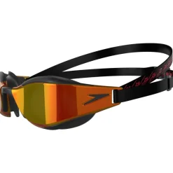 Zwembrillen|Zwembrillen < Speedo Fastskin Hyper Elite Gespiegeld Zwembril - black/dragon fire/gold