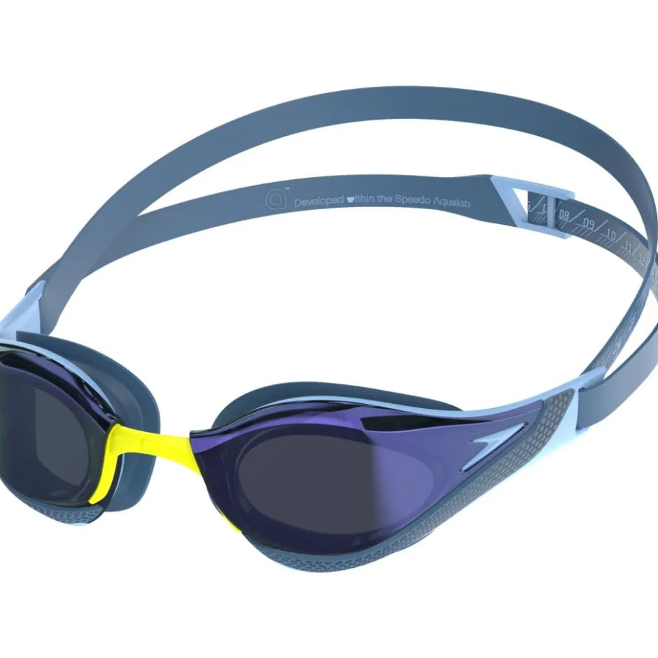 Zwembrillen|Zwembrillen < Speedo Fastskin Pure Focus Mirror Zwembril - sugar blue/smoke/iris