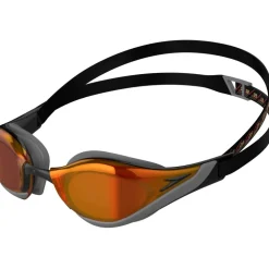 Speedo Fastskin Pure Focus Mirror Zwembril - black/orangegold