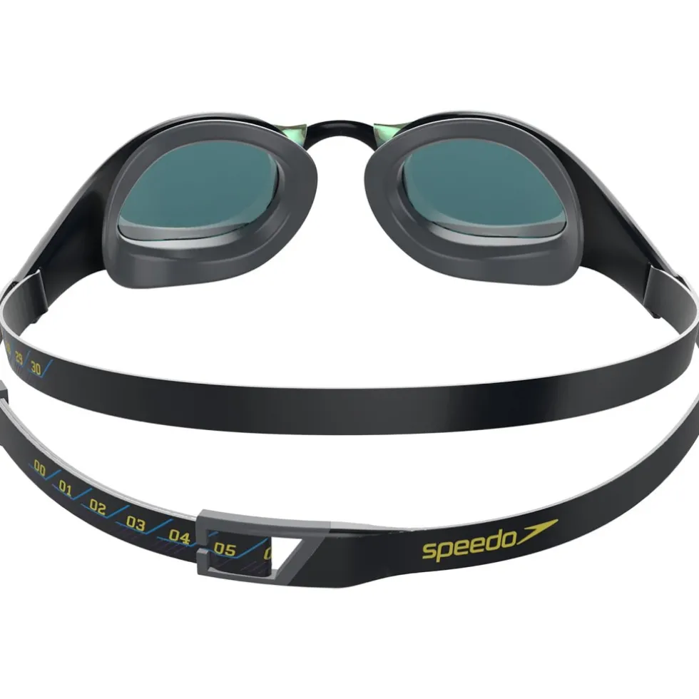 Speedo Fastskin Pure Focus Mirror Zwembril - black/cool grey/ruby