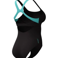 Zwembroeken & Bikini'S < Speedo Flex Band Badpak met geïntegreerde BH Dames - anthracite