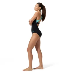 Zwembroeken & Bikini'S < Speedo Flex Band Badpak met geïntegreerde BH Dames - anthracite