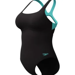 Zwembroeken & Bikini'S < Speedo Flex Band Badpak met geïntegreerde BH Dames - anthracite