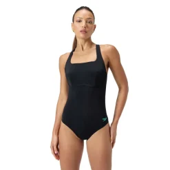 Zwembroeken & Bikini'S < Speedo Flex Band Badpak met geïntegreerde BH Dames - anthracite